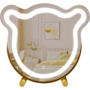 BEBI 450×480 mm karukujuline LED kosmeetikapeegel esivalgustusega