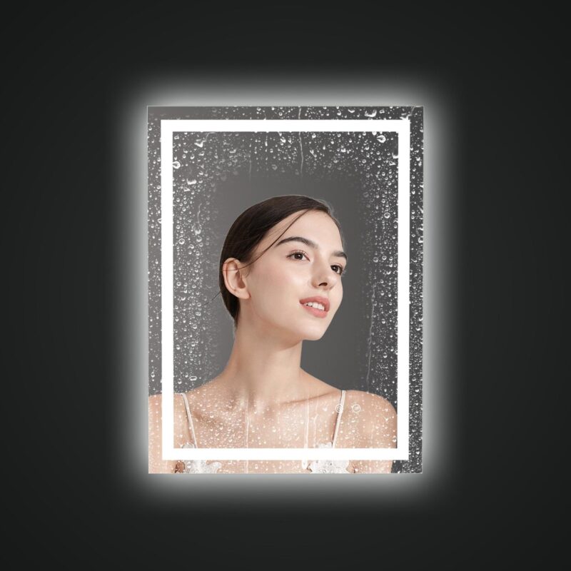 ELA 600x800 Stačiakampis veidrodis / LED apšvietimas iš priekio ir galo - Image 4