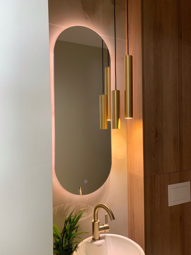 LIO 400×1100 mm ovaalne LED-peegel taustvalgustusega — изображение 5