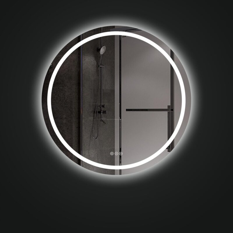 SARA 700 mm ümmargune LED-peegel esivalgustuse ja tagumise valgustusega (2 LED-riba) — изображение 2
