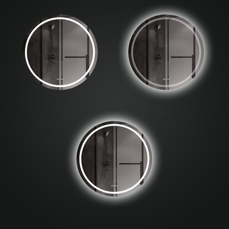 SARA 700 mm ümmargune LED-peegel esivalgustuse ja tagumise valgustusega (2 LED-riba) — изображение 7