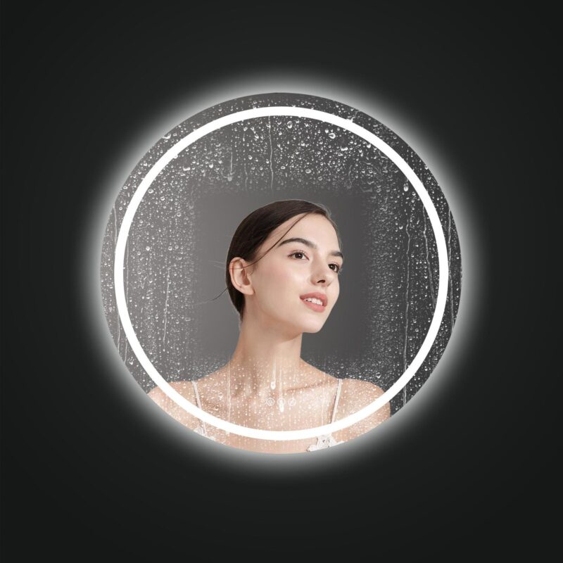 SARA 700 mm ümmargune LED-peegel esivalgustuse ja tagumise valgustusega (2 LED-riba) — изображение 5