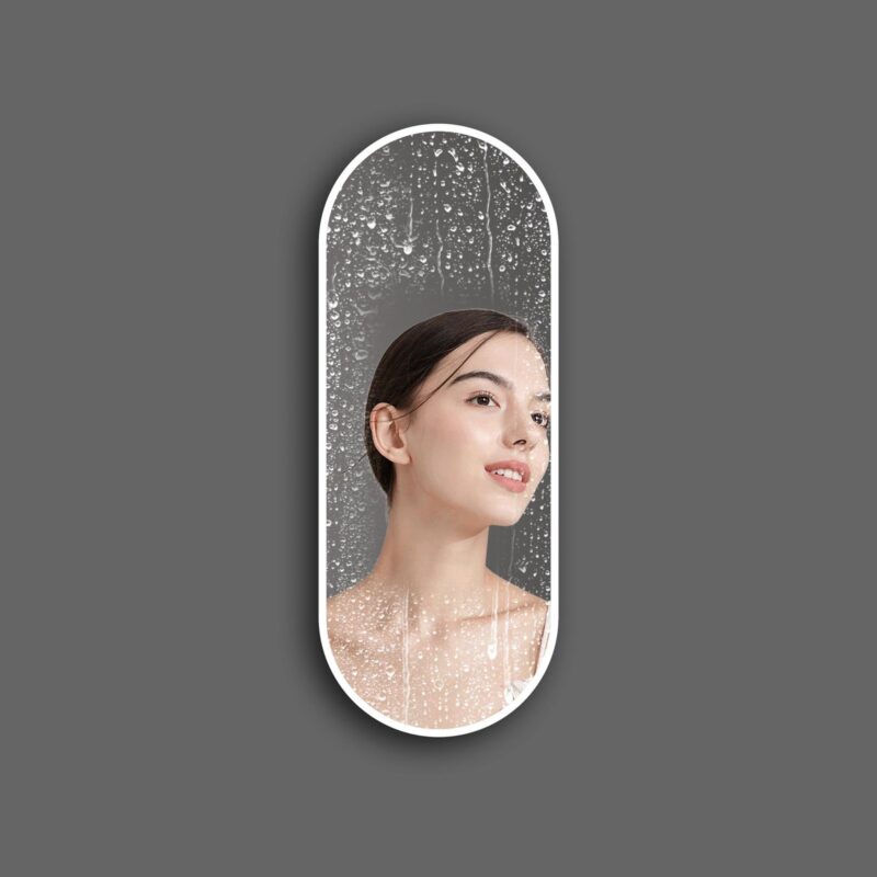 EVA 450x1150mm Ovalus veidrodis - spintelė / LED apšvietimas iš priekio - Image 4