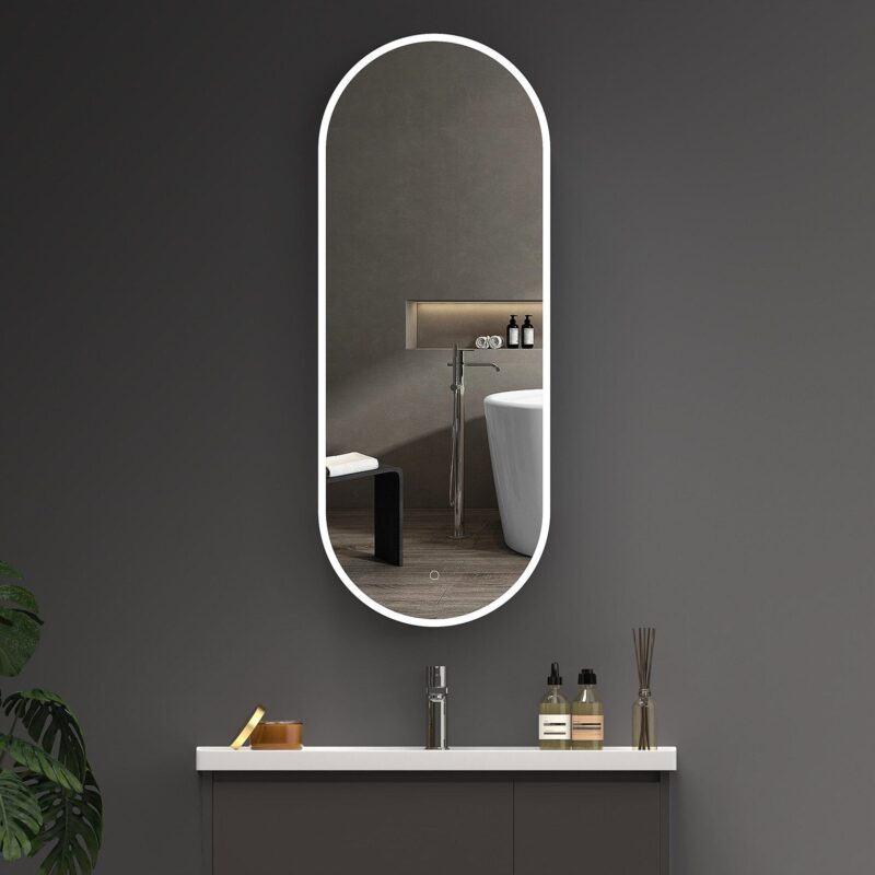 EVA 450x1150mm Ovalus veidrodis - spintelė / LED apšvietimas iš priekio - Image 3