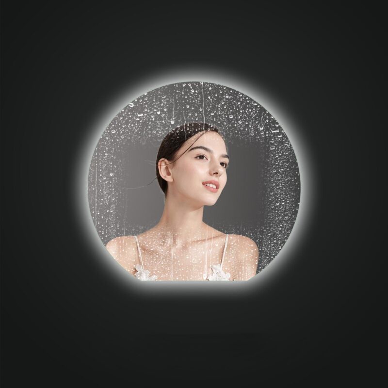 ROMEO 1000mm Pusapvalis veidrodis / LED apšvietimas iš galo / Foninis apšvietimas - Image 4