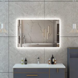 JUDI2 600×800 mm ristkülikukujuline LED-peegel esivalgustusega