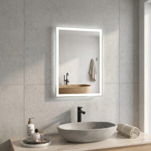 DIVA 500×700 mm ristkülikukujuline LED-peegel tagasiasetatud esivalgustusega
