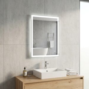 DIVA 600×800 mm ristkülikukujuline LED-peegel tagasiasetatud esivalgustusega
