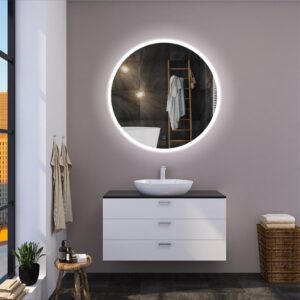 RENE 1000 mm ümmargune LED-peegel esivalgustusega